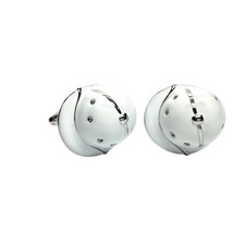 White Polo Helmet Cufflinks (X2AJ876)