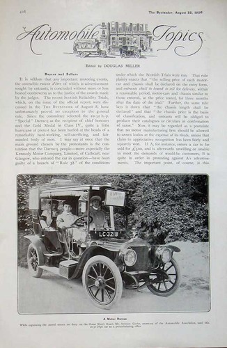 Old antique print - print, 1906