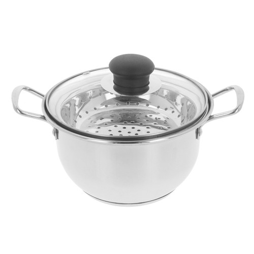 Stainless steel steamer cooker - steel,