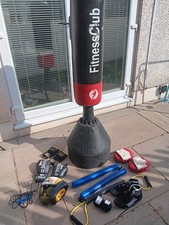 Free Standing Punch Bag and Accessories Set for Kids Adults