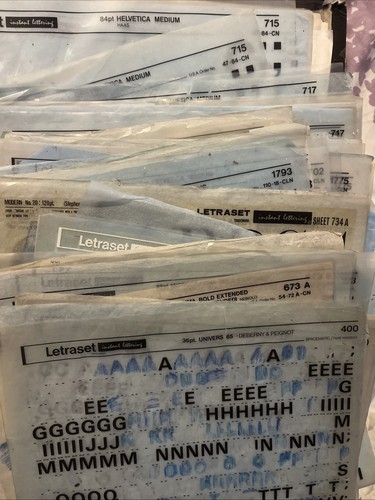 Vintage letraset dry - vintage, transfer
