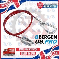 RED BREAKAWAY SAFETY CABLE SUITABLE FOR IFOR WILLIAMS TRAILERS CLEVIS PIN TYPE