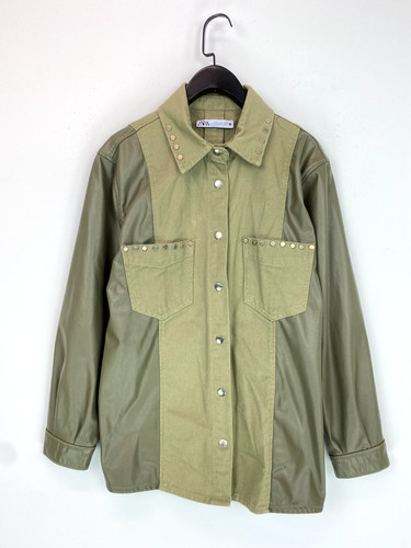Zara long sleeve army - zara, green