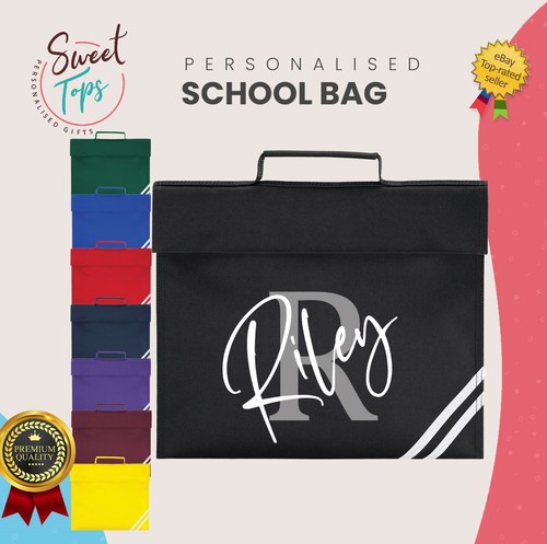 Personalised school book bag - school,