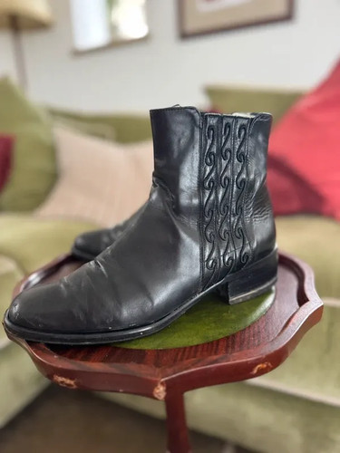 Ladies vintage leather - leather, chelsea