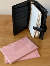 Filofax Guildford Mini Black Deluxe Leather incl. A-Z dividers and paper