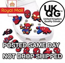 Spider - man croc charms 13 Pieces Gift Boys Kids adult bubble Shoes spider Man