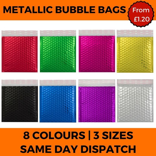 Metallic bubble envelope - metallic,