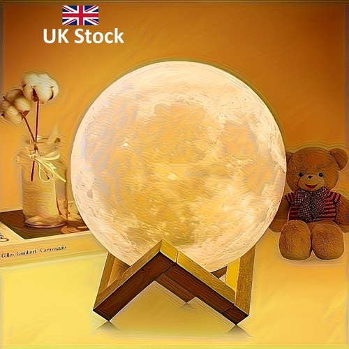Touch activated moon lamp - moon,