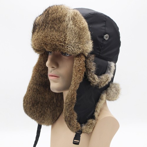 Real rabbit fur ushanka - rabbit,