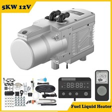 12V 5KW Diesel Fuel Liquid Heater Gasoline Preheater LCD Water Pump Parking Car