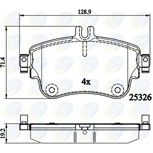 Brake pads set - set, for