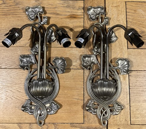 Bronzed metal art nouveau - metal,