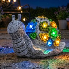 SNAIL GARDEN STATUE SOLAR
