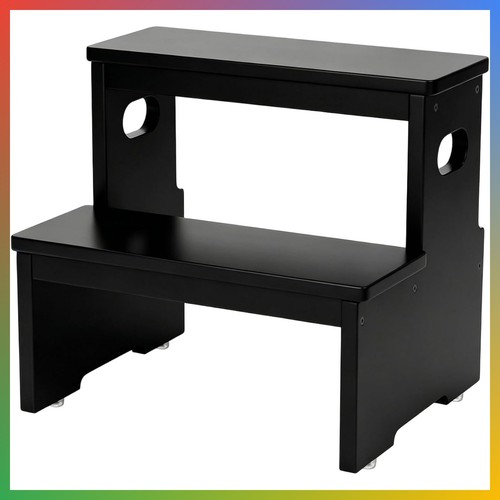 Step stool heavy - duty, bamboo