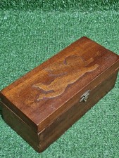 Wooden Box Cherub Inlayed In