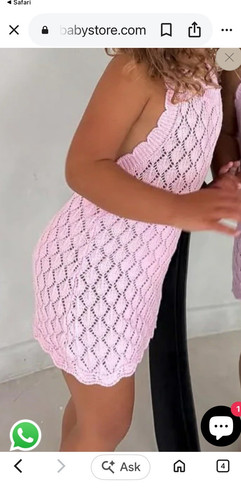 Girls pink knit - pink, sleeveless