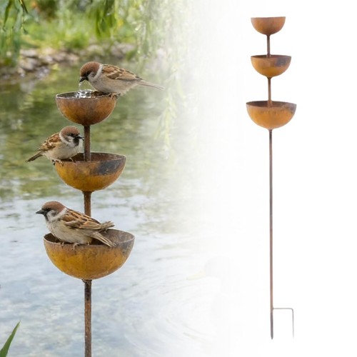 Rust metal rain catcher - rust,