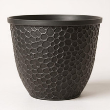 2 X Hammered Silver Planters