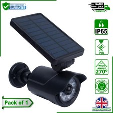 Solar Powered 8 LED Security Camera Light Motion Sensor Outdoor Waterproof Lamp