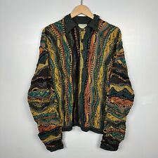Vintage Coogi Jumper, Textured 3D Knit Sweater 90s Made in Australia Mens Medium