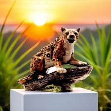 LEOPARD FOLIS PARDUS Ceramic Figure Crown 'S' Mark GERMANY ANTIQUE VG+