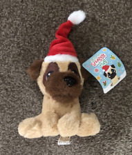 NEW 6 INCH CHRISTMAS PUG IN