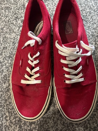 Vans red canvas - vans,