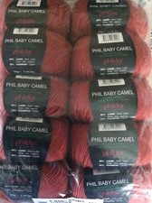 Phildar Phil Baby Camel Knitting Yarn 10 x 50 Gm Balls Tomato