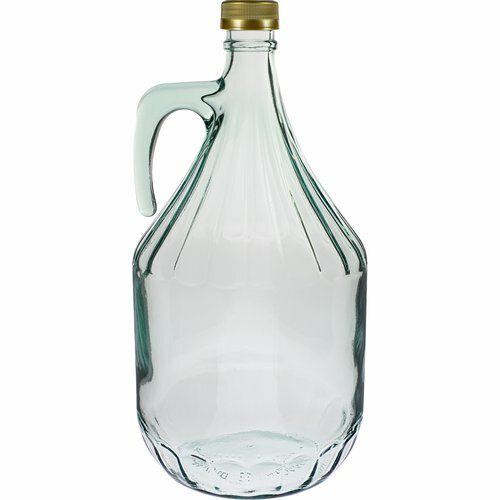 Glass demijohn with screw - demijohn, 3l