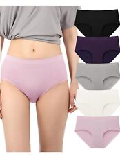 Womens Briefs Women Underwear Lady Breathable Knickers Multipack with Mid Waist