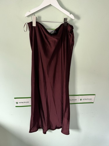 Burgundy silky style - burgundy,