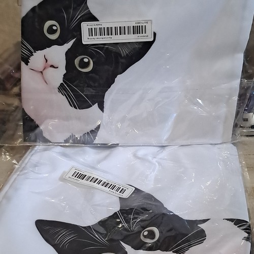 Black cat realistic painting - black,