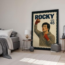 Retro Rocky Movie Boxer Stamp