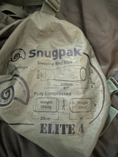 Snugpak Softie Elite 4 Military Sleeping Bag Green Slb154