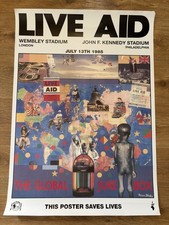 Live Aid Commemorative Poster