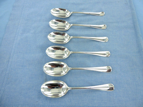 Antique set 6 sterling - an, of