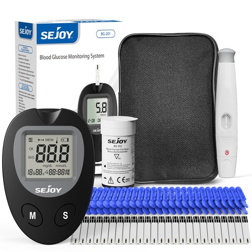 Sejoy blood sugar meter kit - sugar,