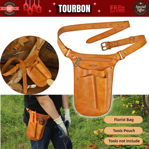 Tourbon leather garden belt - tourbon,