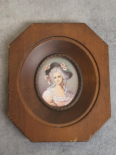 Miniature painting framed - miniature,