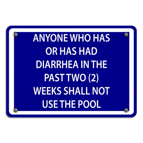Horizontal metal sign anyone - metal,