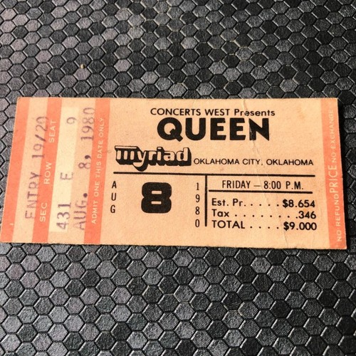 Queen ticket myriad oklahoma - queen,