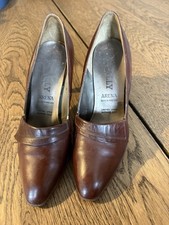 Vintage Bally Ladies Brown Leather Shoes Size UK 5.5