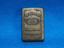 Zippo Brass Lighter - Jack Daniels - Working 