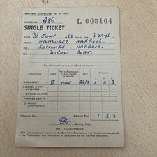 RAILWAY  TIcket,    (