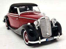 Signature 1/18 Mercedes Benz 170S Cabriolet Red Black Diecast Model Car