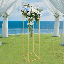 Gold metal flower stand - 1.8m,