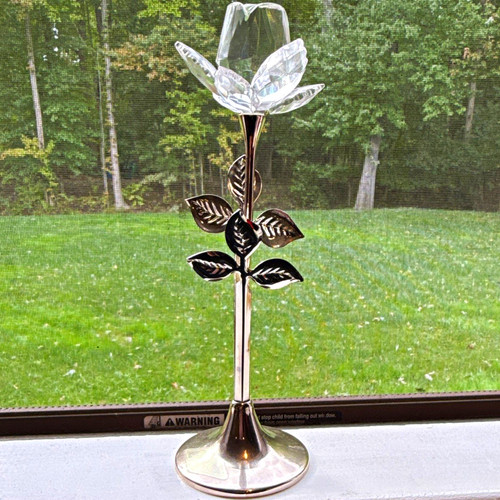 Vintage standing crystal and - crystal,