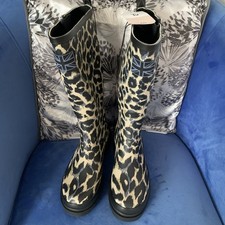 BNWT TU Size 5 Long Length Wellies Wellington Boots Buckle British Flag Animal