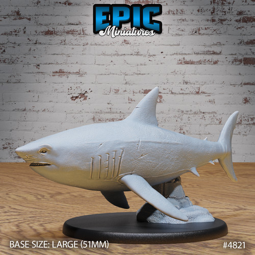 Great white shark print d - great,